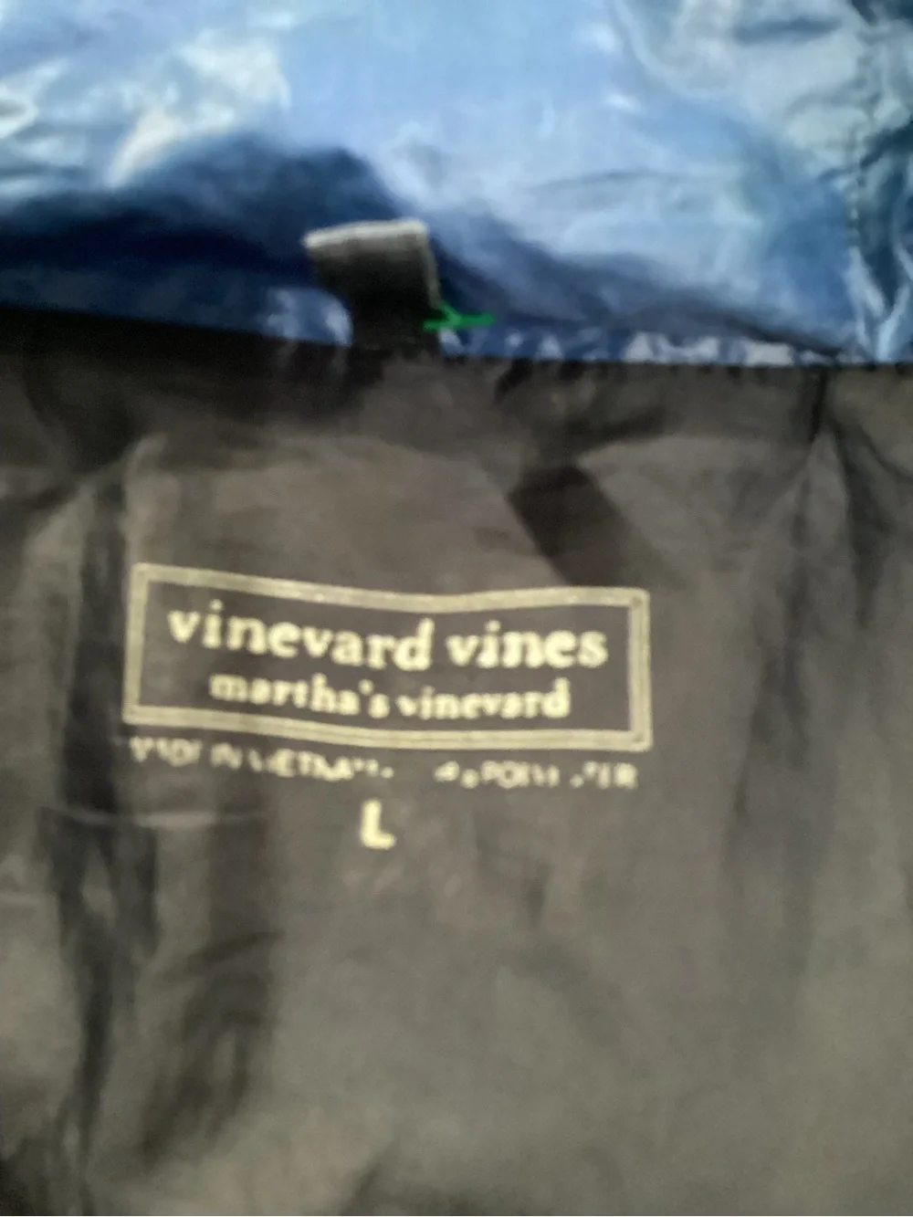 Vineyard Vines Men's Royal Blue Quilted Vest size L 7/25